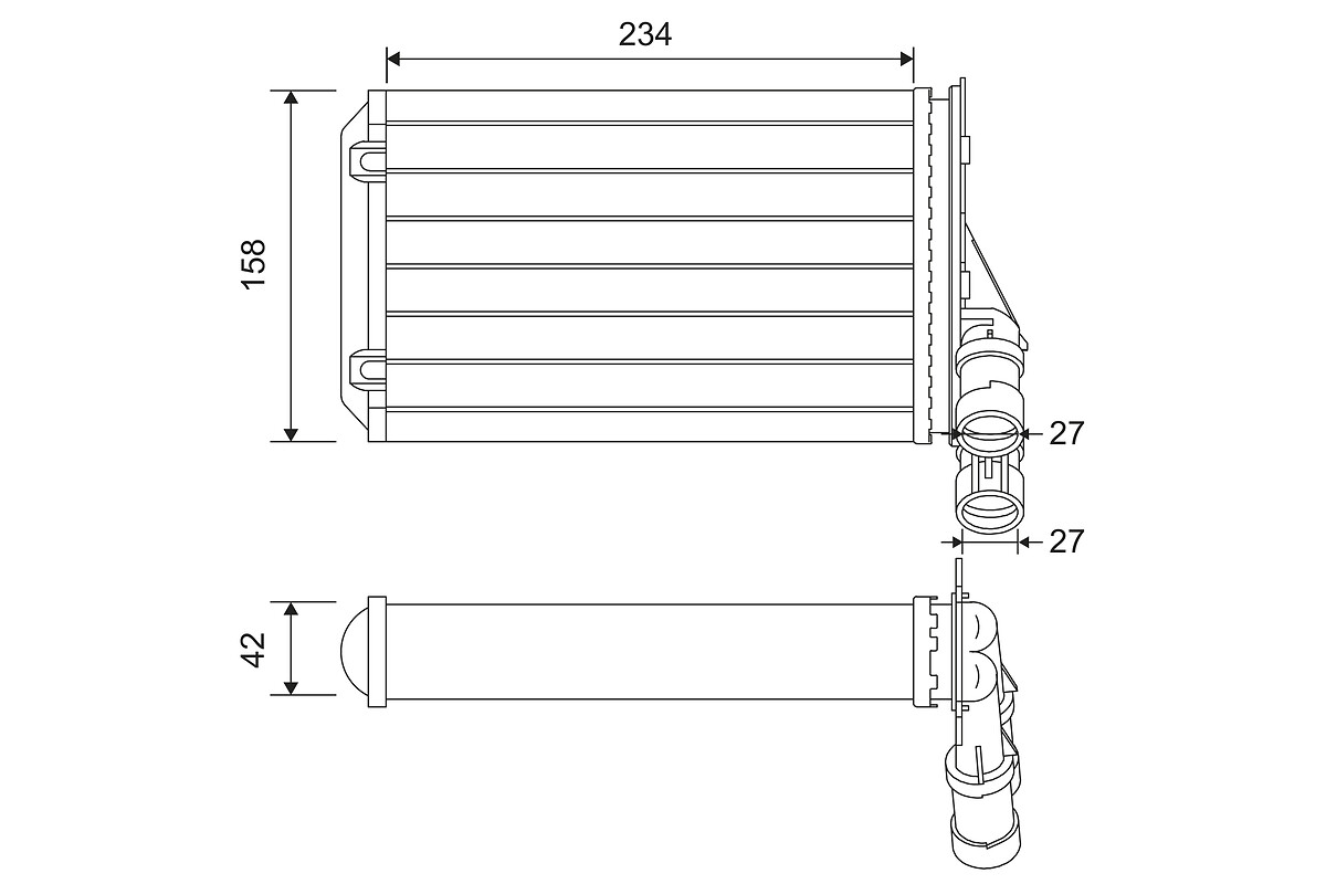 VALEO Fűtőradiátor 812044_VALEO